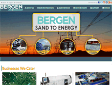 Tablet Screenshot of bergengroupindia.com